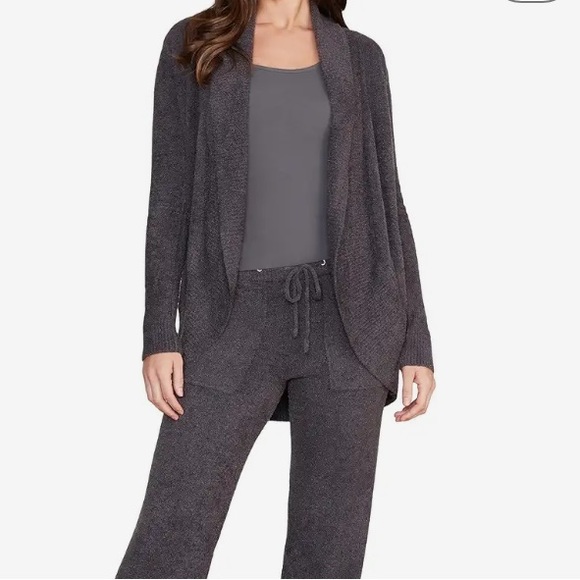 CozyChic Lite® Circle Cardi in Carbon - Picture 1 of 6